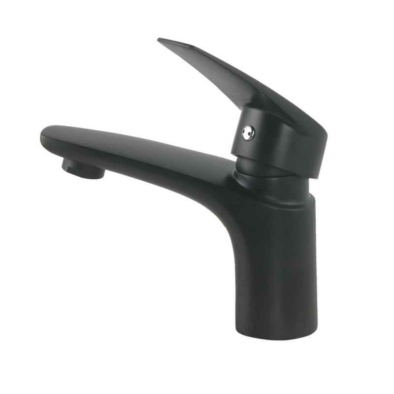 black single hole faucet