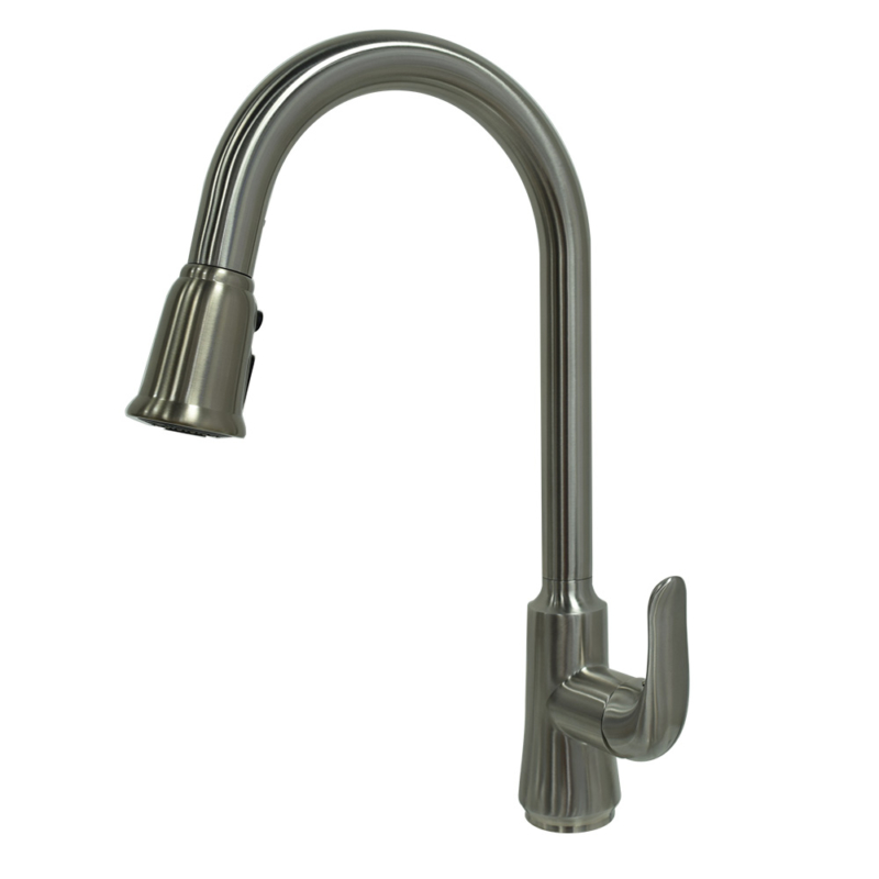 pull down kitchen faucet with pause control