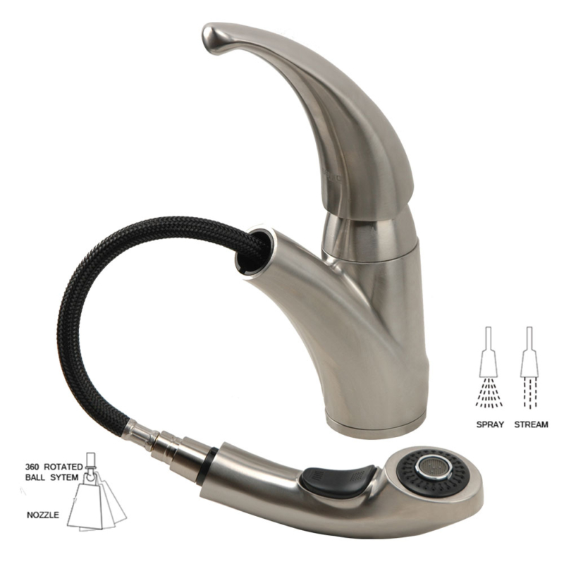 best low arc pullout kitchen faucet