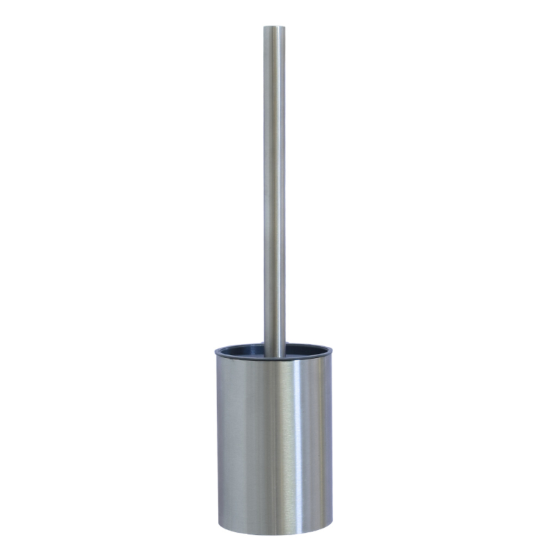 stainless steel toilet brush set