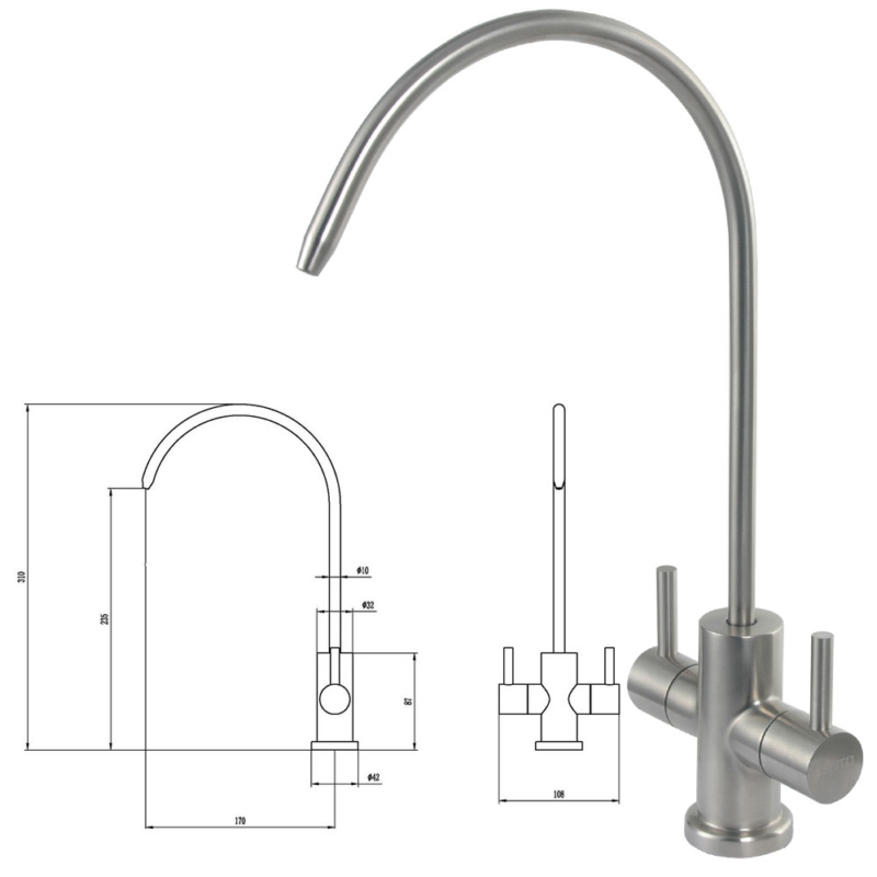 drinking water filter tap stainless steel