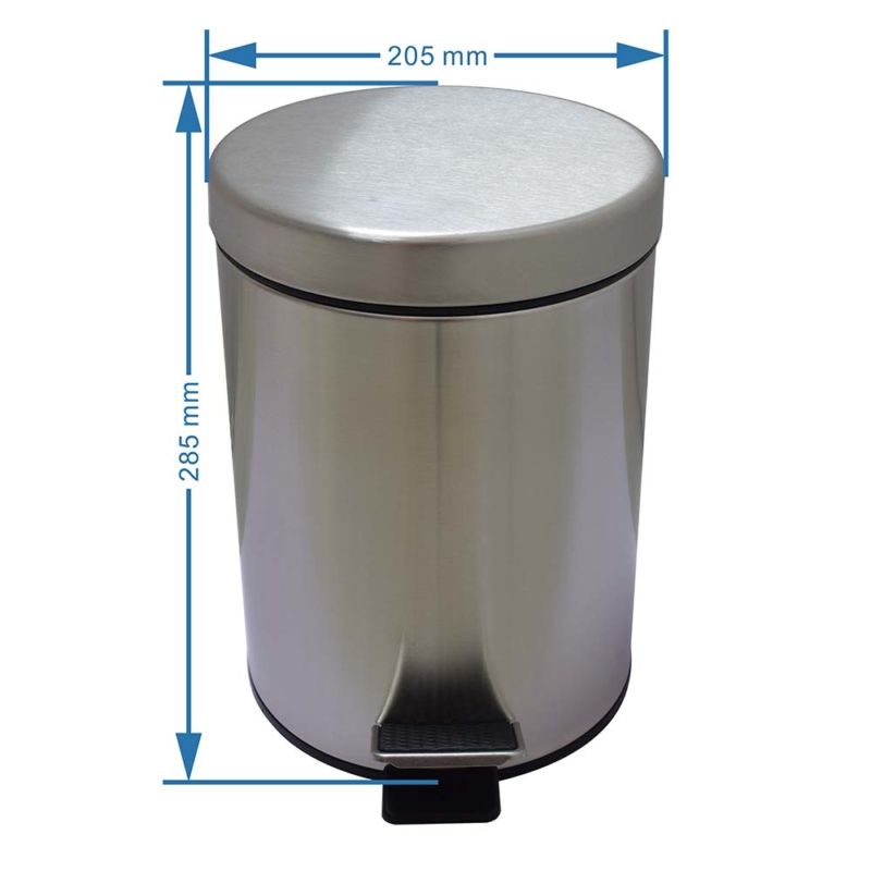 stainless steel kitchen trash can