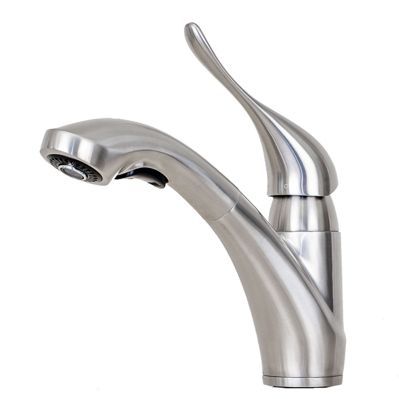 C-36E Sento Stainless steel premium low arc pull out kitchen faucet with sprayer