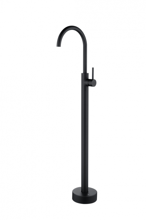 matte black stainless steel freesanding bathroom mixer