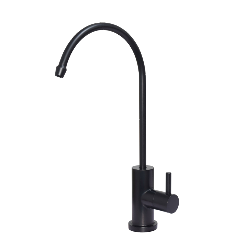 JD-21P, stainless steel inox one way filter water tap, Matte black