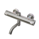 TI-501 Sento stainless steel ecnomic exposed thermostatic shower body with swivel tub filler,φ50