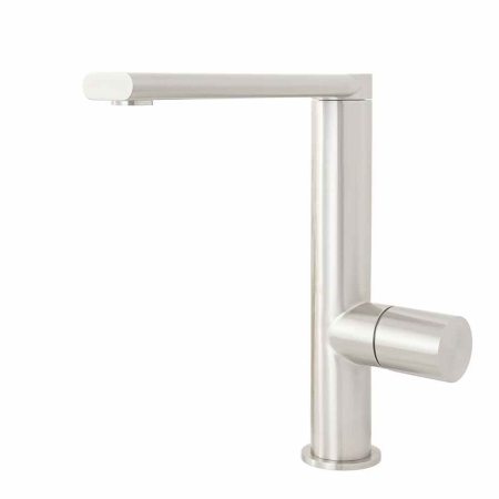 L-1C Pearl Sento stainless steel kitchen mixer tap with swivel spout